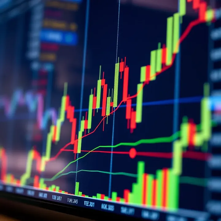 Chart showing a bearish engulfing candlestick pattern indicating a potential downward price reversal