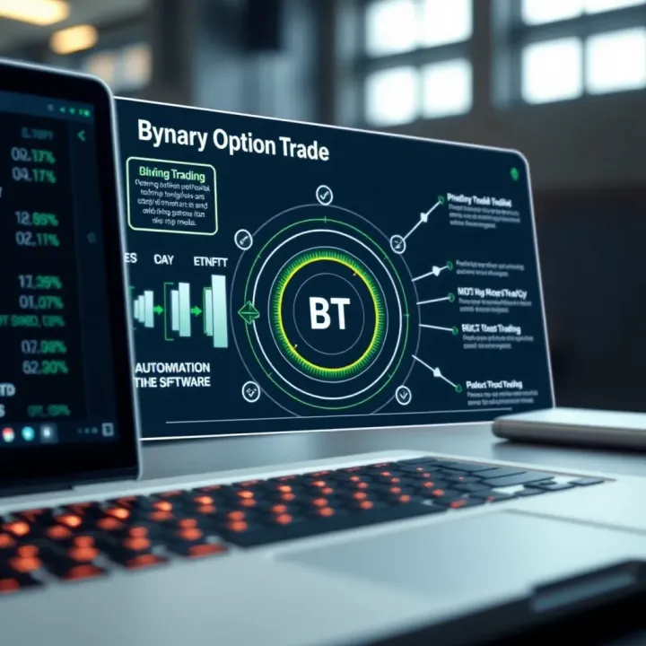 Diagram illustrating the working mechanism of automated binary option trading software