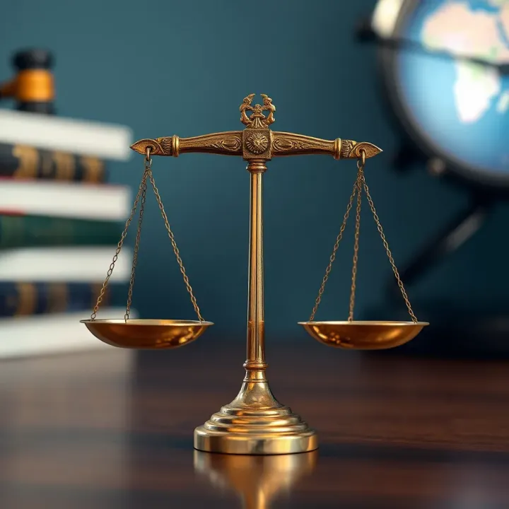 Graphic showing legal scales balancing financial regulations and trading risks in South Africa