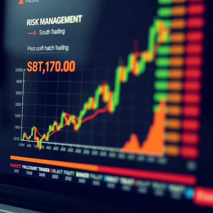 Graph illustrating risk management strategies and cost-saving tips for binary trading in South Africa