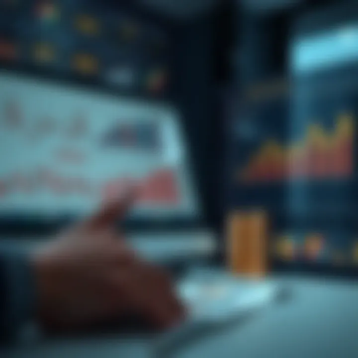 Illustration of risk assessment and management concepts with charts and graphs