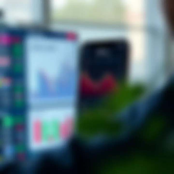 User interface of Berry trading app displaying stock market charts and portfolio overview