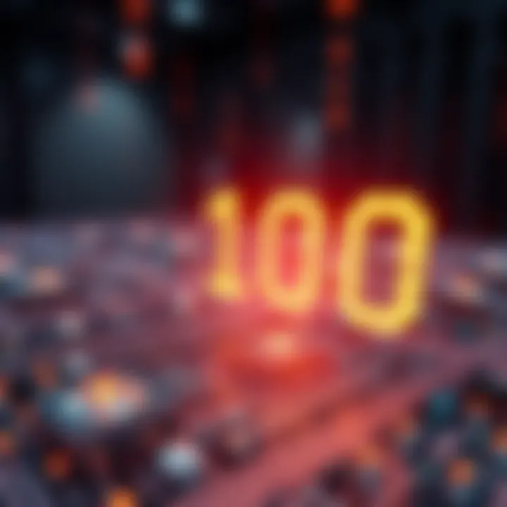 Illustration of digital circuits and binary signals transmitting data