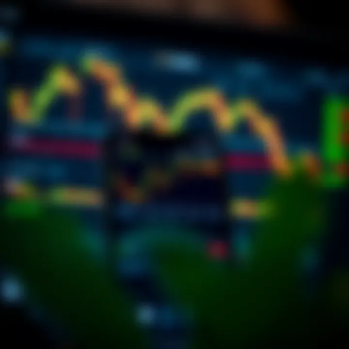 Overview of a mobile app interface showing binary signals with charts and indicators