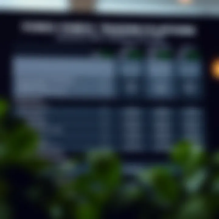 Comparison chart highlighting features and fees of various forex trading platforms in South Africa