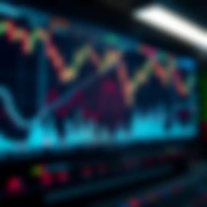 Concept of automation in forex trading featuring algorithmic charts and coding elements