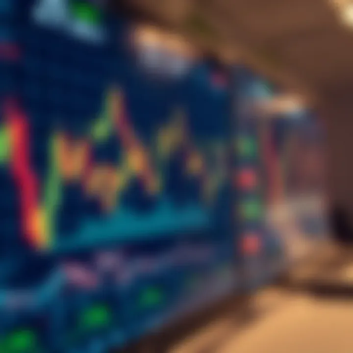 Illustration of forex market charts showing currency pair trends and trading signals