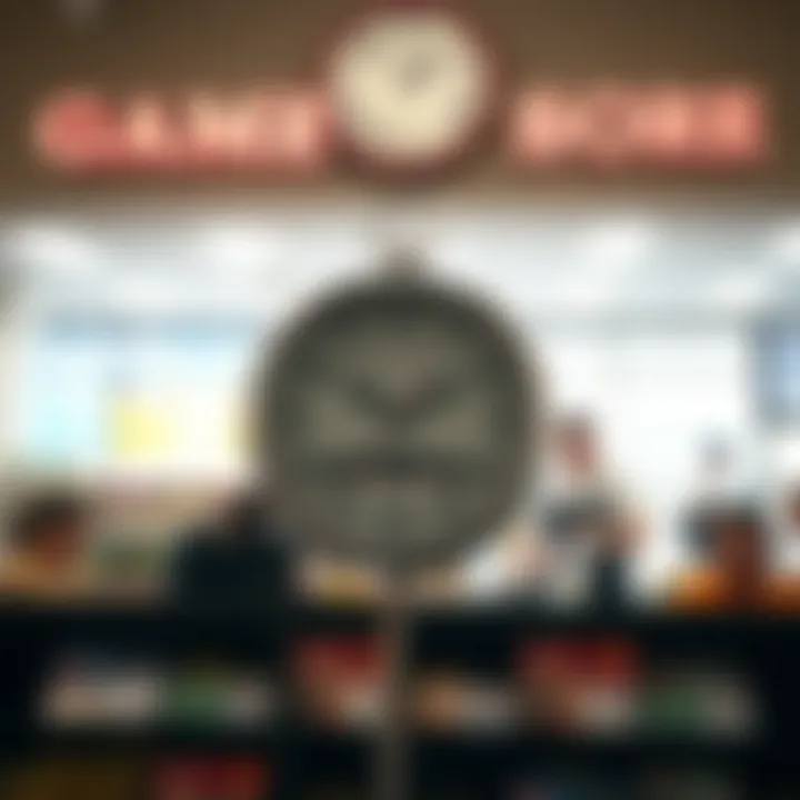 Clock showing trading hours with calendar highlighting holiday period