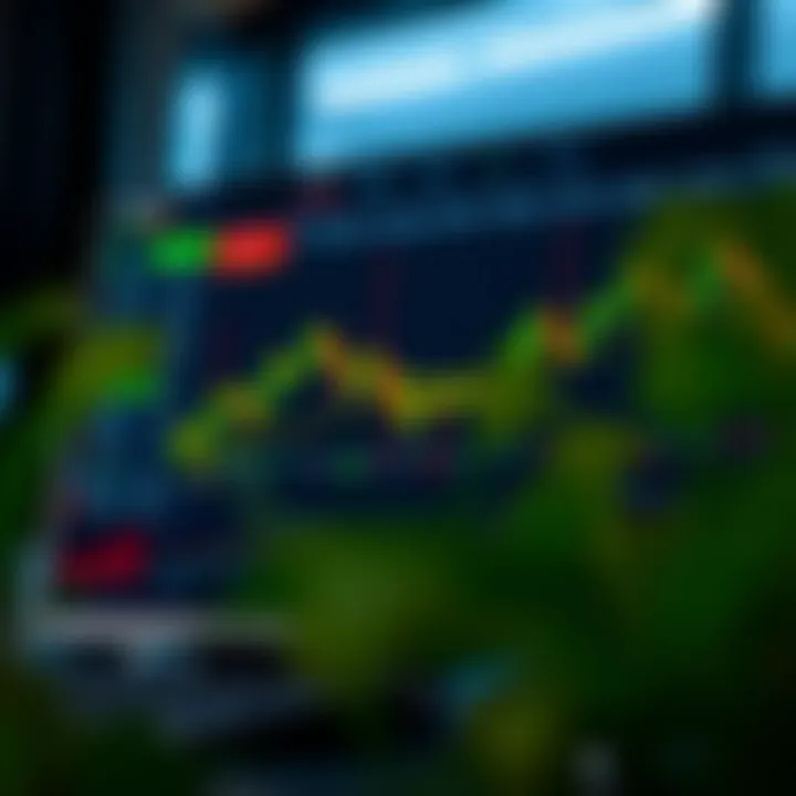 Interface of a binary option trading platform showing market charts and trading options