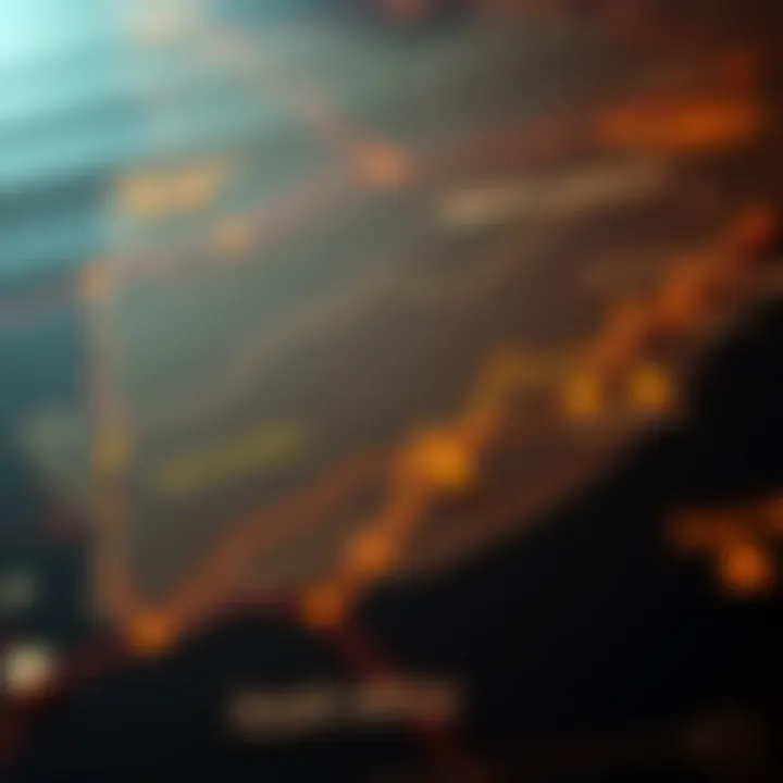 Map highlighting East London, South Africa with forex market insights and regulatory icons