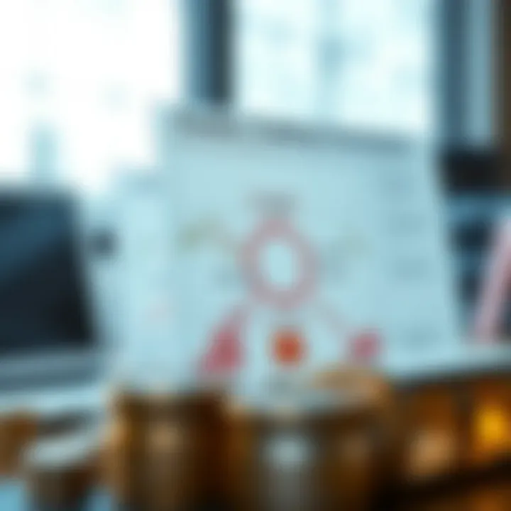 Diagram illustrating forex trading risk management with graphs and key concepts