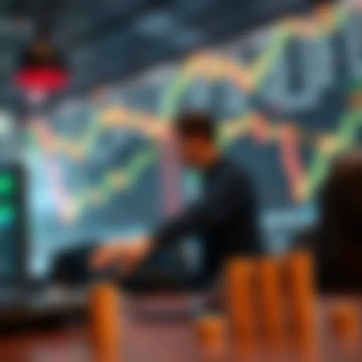 Conceptual illustration of risk management techniques in fast-paced trading environments