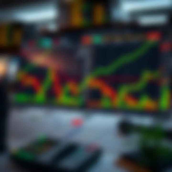 Illustration showing key forex trading concepts and charts for South African market