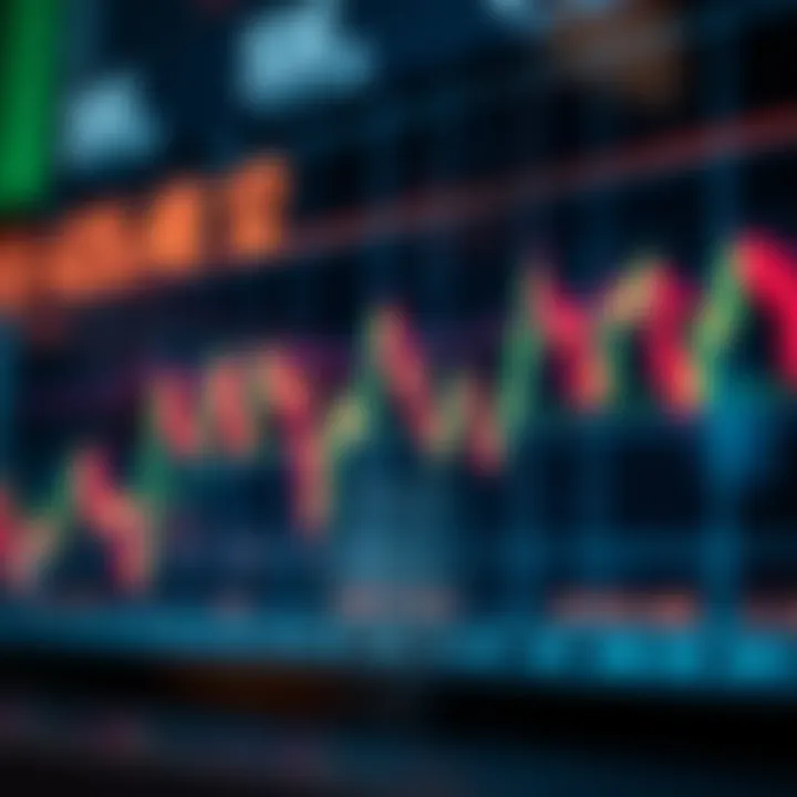 Graph displaying currency pair fluctuations in the forex market
