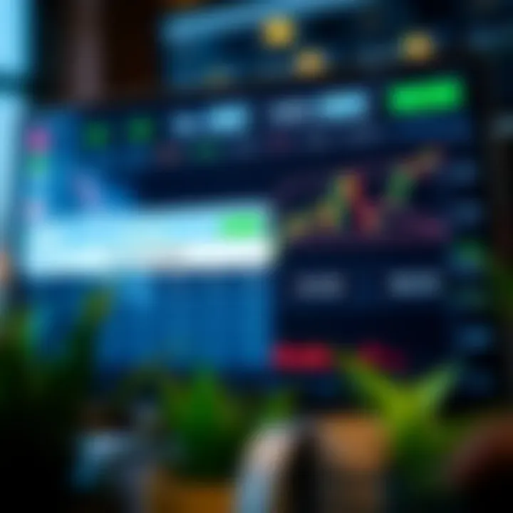 Forex trading platform interface showing virtual balance and currency pairs for practice trading