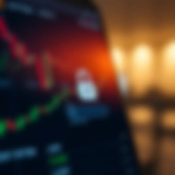 Secure login screen of a forex trading app emphasizing data protection