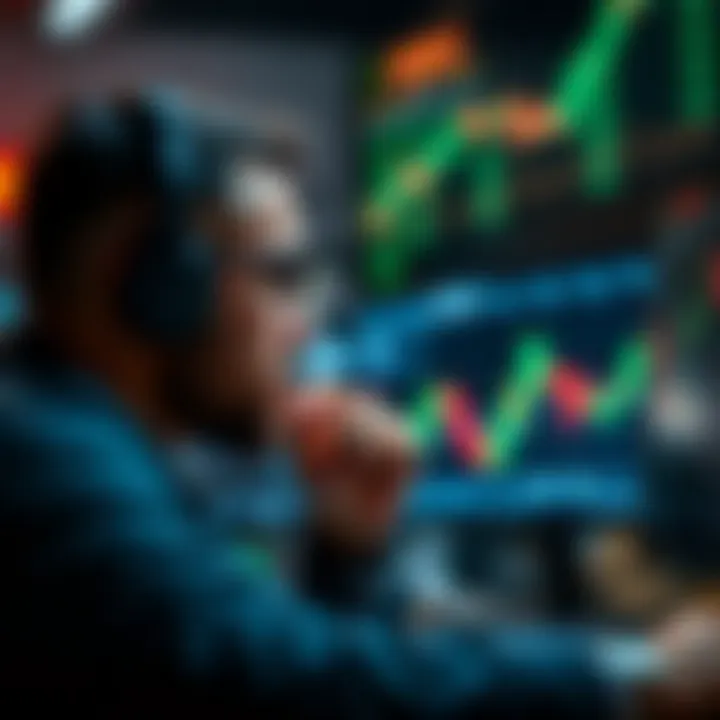 Conceptual graphic showing personalized coaching support enhancing trading skills