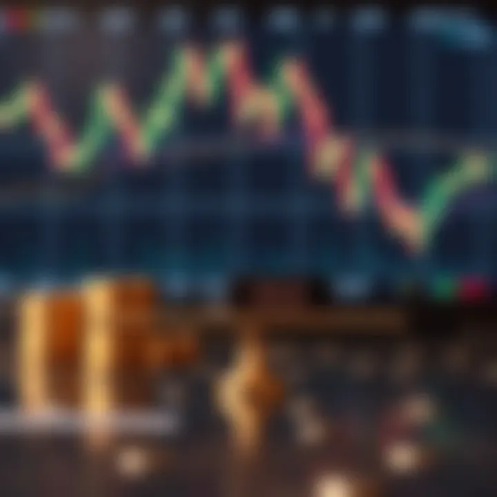 Illustration of risk and reward balance in forex trading with financial charts
