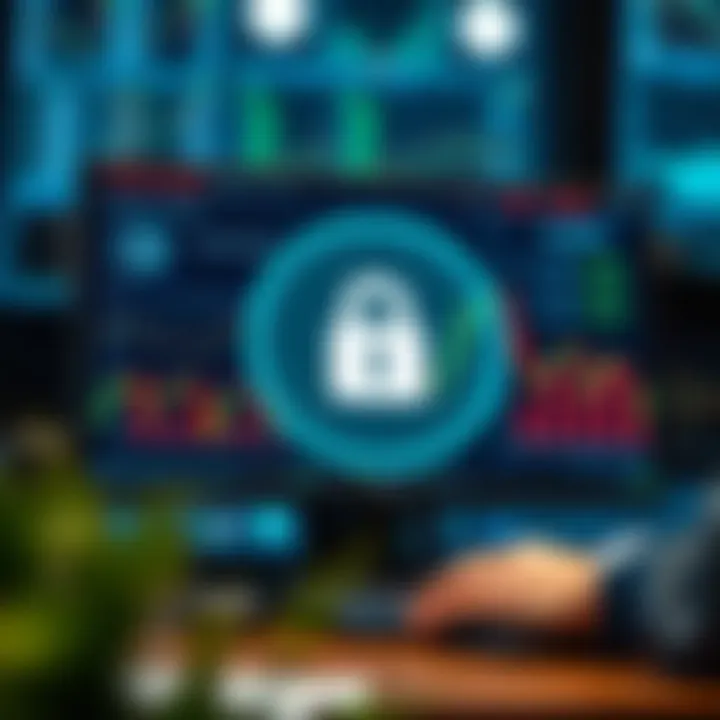 Secure digital interface illustrating automation and security in forex trading platforms