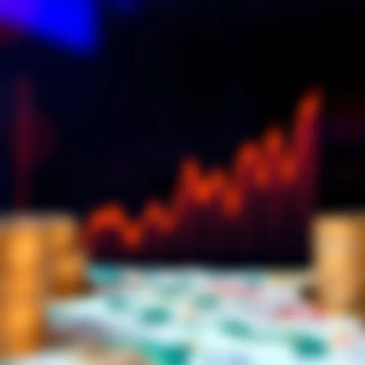 Graph illustrating currency exchange trends with the South African rand