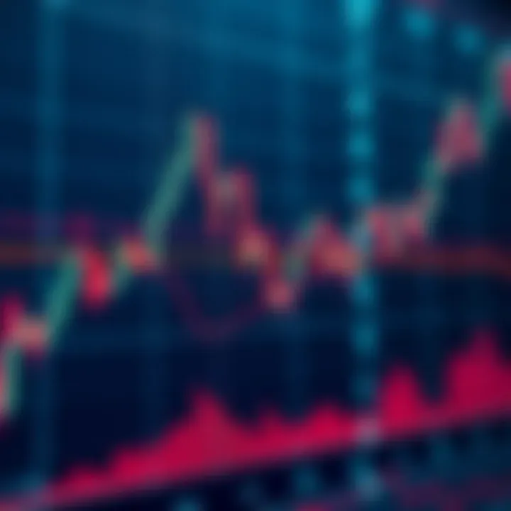 Illustration of currency pairs fluctuating on a forex trading chart