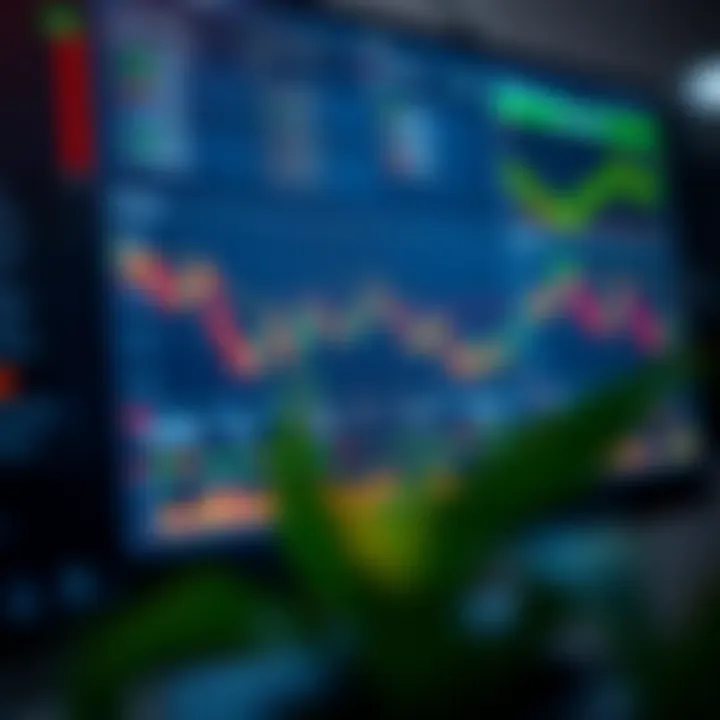 Screenshot of a forex trading dashboard featuring charts and market data