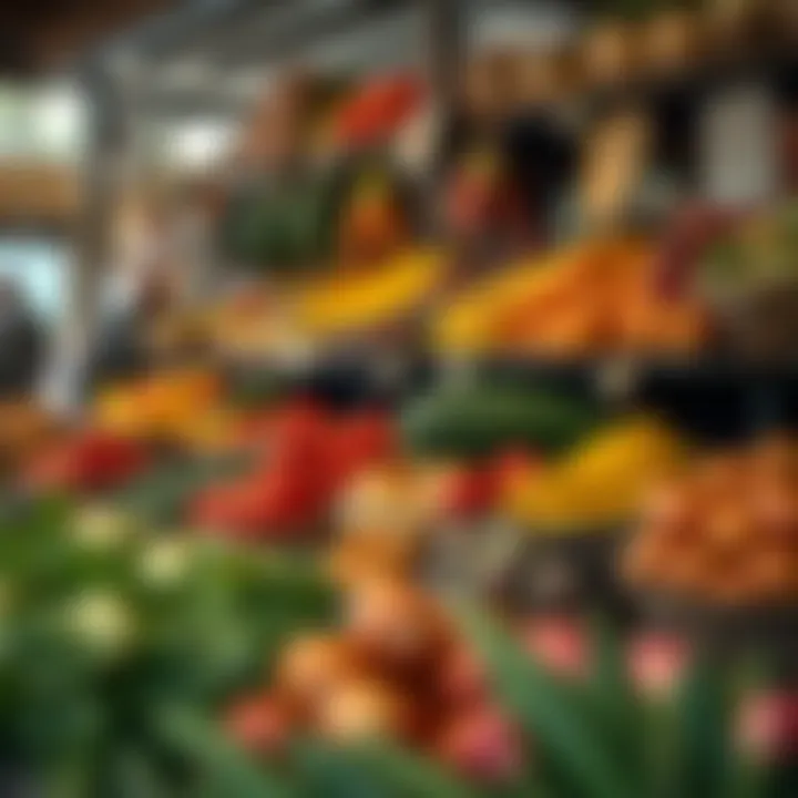 Fresh fruits and vegetables displayed at a vibrant market stall in Kuils River