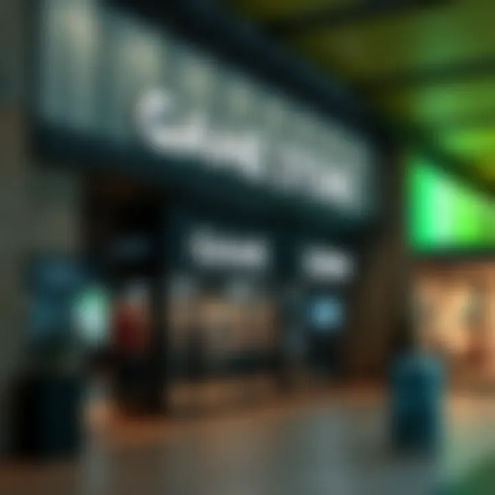 Shopping centre exterior showing Game store entrance and signage