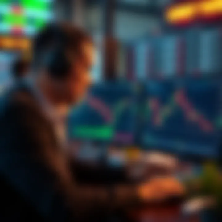 Practicing Forex Trading Strategies Using a Demo Account Interface Illustration of a trader practicing forex strategies on a demo account interface