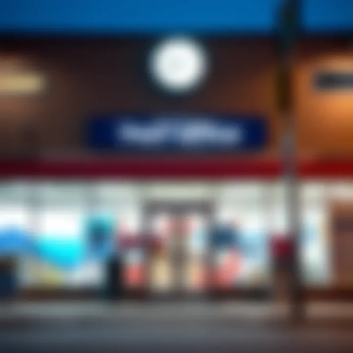 Exterior view of Hatfield Post Office showing signage and entrance