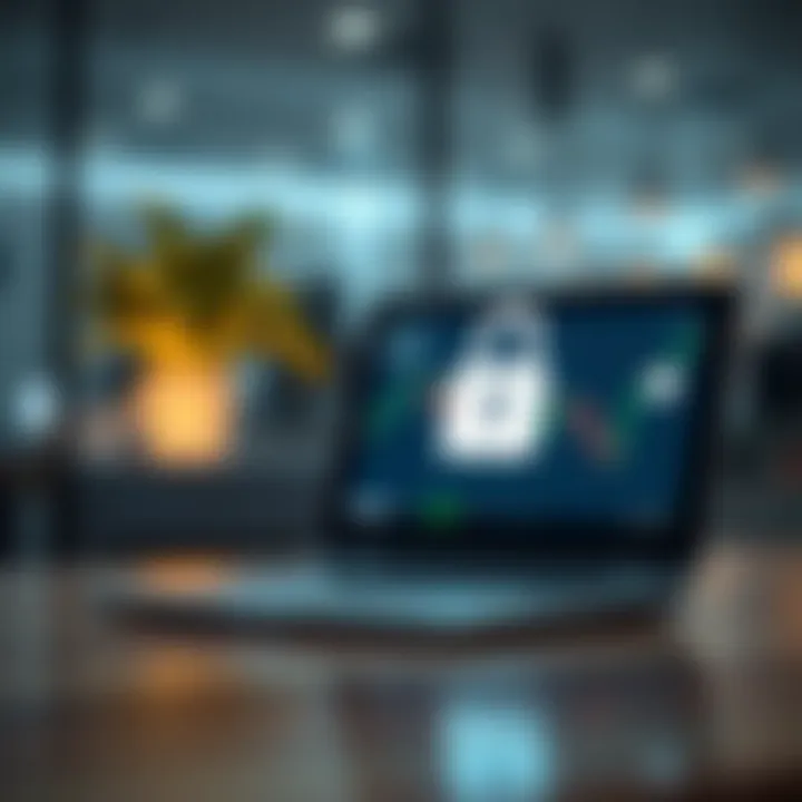 Illustration of a digital device downloading forex trading tutorial videos securely