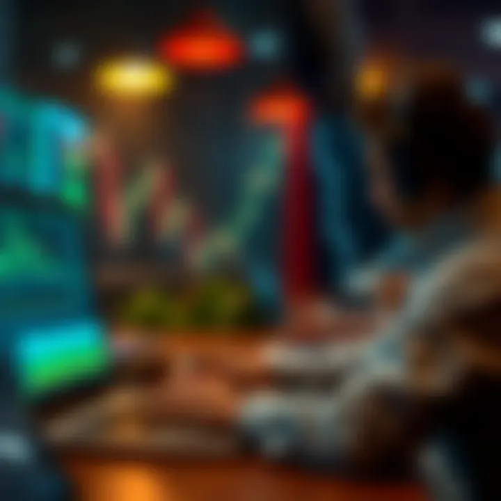 Graphic illustrating secure forex trading practices and protective measures in a digital environment