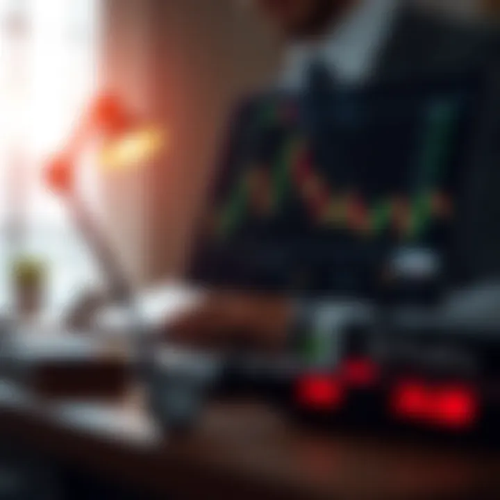 Visual representation of risk management strategies and tools for forex trading