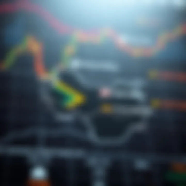 Map of South Africa with trading icons indicating market opportunities and risks