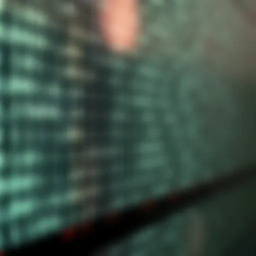 Visual representation of data encoded in binary showing bits forming digital information