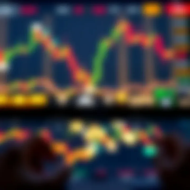 Diagram illustrating the basic concept of binary options trading with two possible outcomes