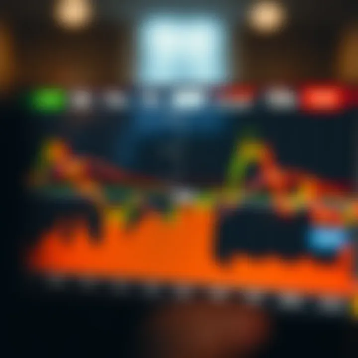 Trading chart showing breakout pattern with trend lines highlighting potential market movement