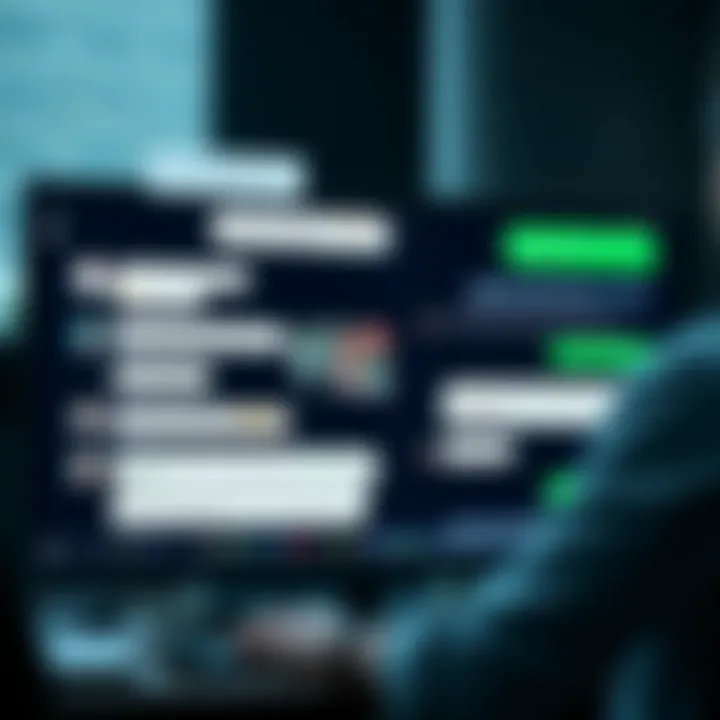Forex Trading Memes Shared in Online Community Chat Visual of a digital chat room with various forex memes shared among traders, highlighting community interaction