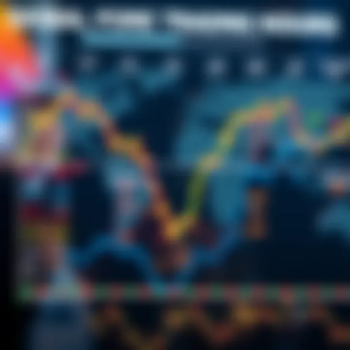 Chart showing the opening and closing hours of major forex trading sessions across global financial hubs