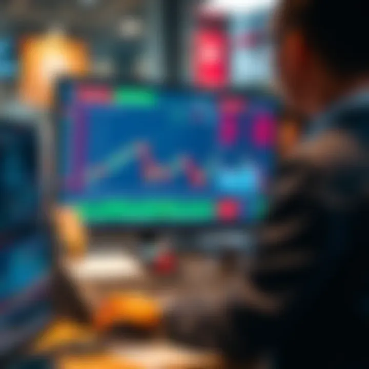 Modern trading platform interface displaying forex market data