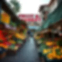 Fruit and Vegetable Market in Somerset West Exterior view of a vibrant fruit and vegetable market in Somerset West during daylight hours