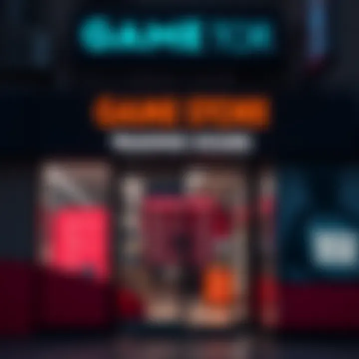 Game Store Entrance Displaying Trading Hours Exterior view of a game store in South Africa showing operating hours on the entrance door