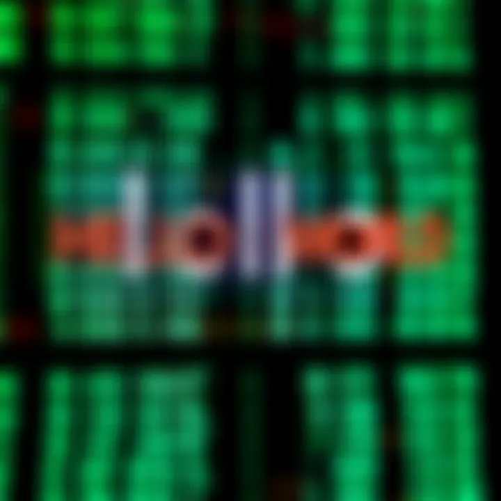 Binary code representation of the phrase Hello World displayed on a digital screen