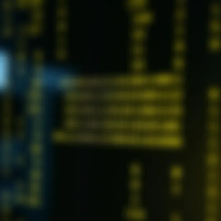 Diagram illustrating the conversion of a hexadecimal number to its binary equivalent