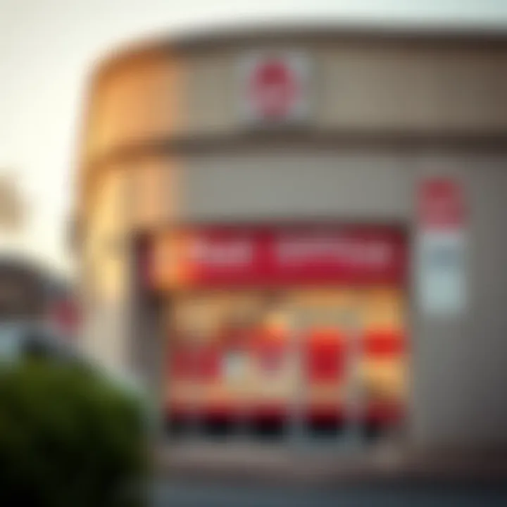 Highveld Post Office exterior with clear signage and operational hours displayed