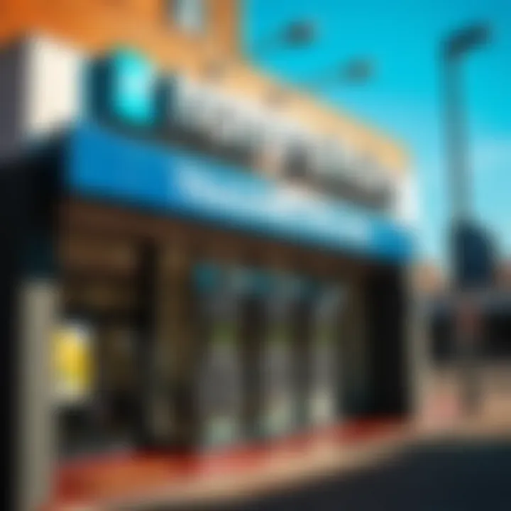 Exterior view of the Home Affairs office in Alberton showing the building entrance and trading hours displayed