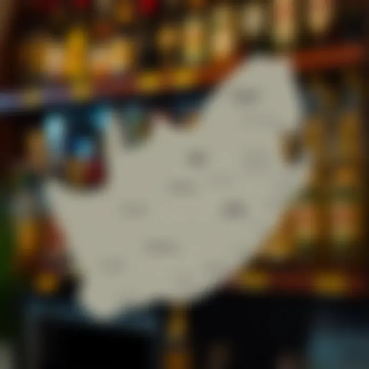 South African map highlighting provinces with different liquor trading hours