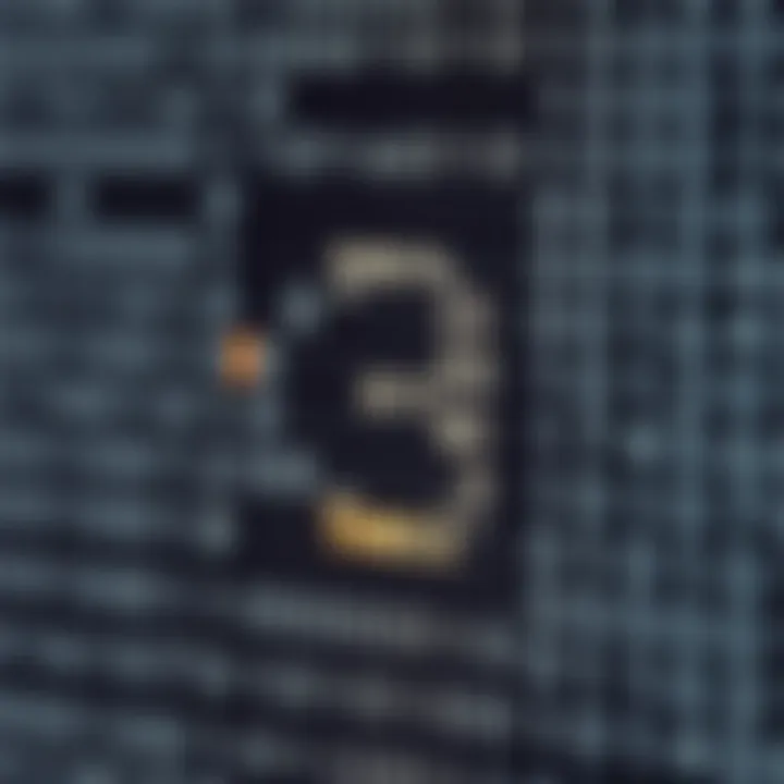 Diagram illustrating binary representation of the decimal digit three using two bits