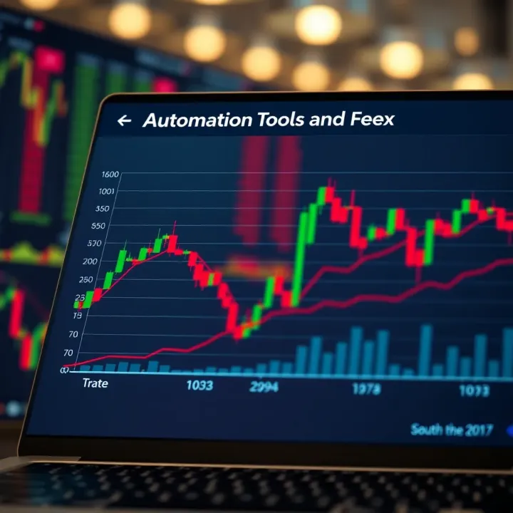 Graph illustrating automation tools and fee comparison in forex platforms suited for South African users