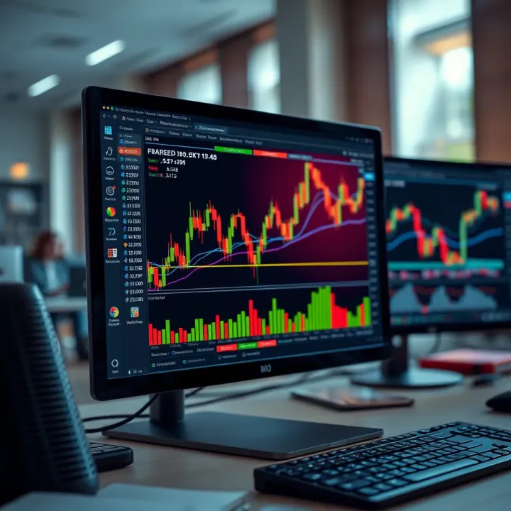 Safe download and installation process of forex trading software on a desktop computer